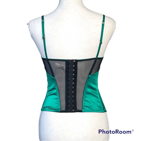 Victoria Secret Vintage Sexy Lace/ Mesh Bustier Corset Top Sz 36B - Picture 4 of 7